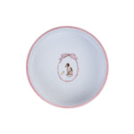 Mungo & Maud Luxury Dog & Cat Outfitters Mademoiselle Dog Bowl Hand-Painted White Pink