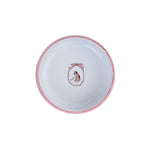 Mungo & Maud Luxury Dog & Cat Outfitters Mademoiselle Dog Bowl Hand-Painted White Pink
