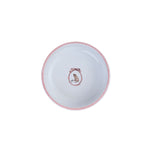 Mungo & Maud Luxury Dog & Cat Outfitters Mademoiselle Hand-Painted Ceramic Cat Bowl White Pink