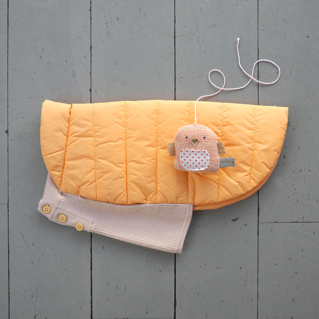Mungo & Maud Luxury Dog & Cat Outfitters Beetle Dog Coat Orange Knitted Robin Cat Toy Orange
