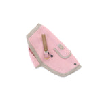 Mungo & Maud Luxury Dog & Cat Outfitters Archer Merino Dog Pullover Pink Bauhaus Leather Dog Collar Brown Pink
