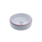 Mungo & Maud Luxury Dog & Cat Outfitters Mademoiselle Dog Bowl Hand-Painted White Pink