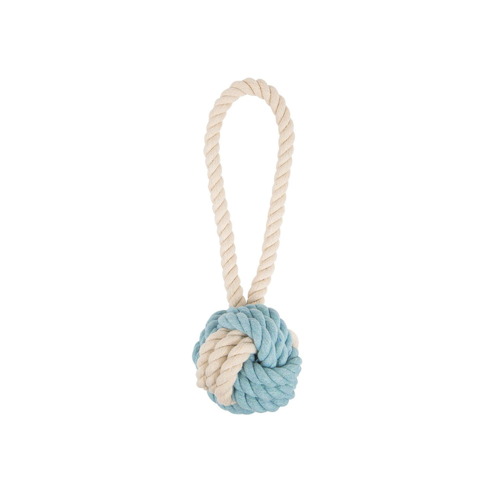 Mungo & Maud Recycled Cotton Rope Tug Toss Puppy Dog Toy Luxury Nautical Gift Present